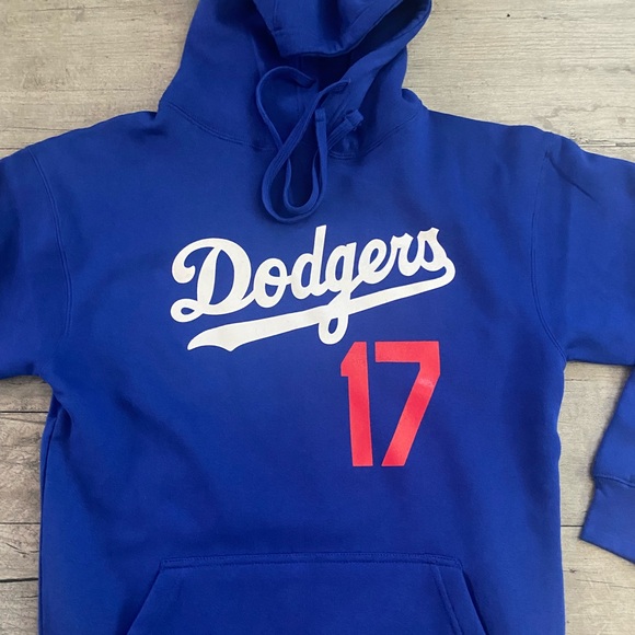 Ohtani Los Angeles Dodgers Blue Hoodie LA - Picture 2 of 4